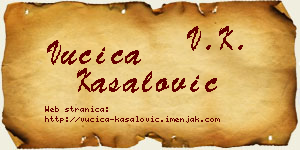 Vučica Kasalović vizit kartica